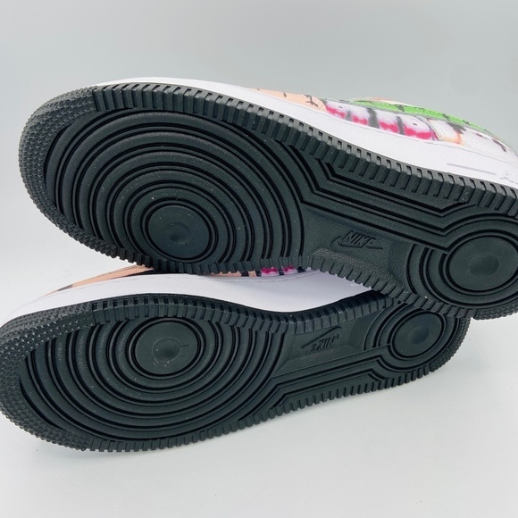 NIB NIKE Women's Air Force 1 Black Tie Dye Colorful Sneaker Shoes Size 8.5 - Picture 7 of 8